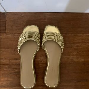 Gold sandals